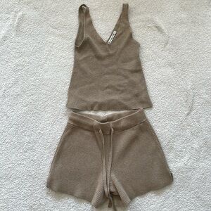 ABERCROMBIE RIBBED SWEATER LOUNGE SET XS